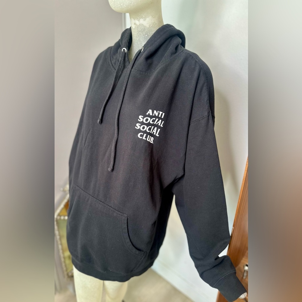 Anti Social Social Club Black Japanese Cherry Blossom Hoodie. Size XLarge 🌸